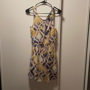 Multicolored chiffon dress